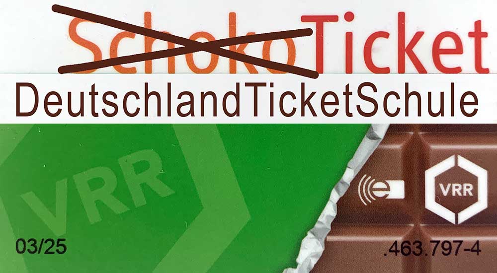 Kann Man Mit Schokoticket Nach Köln SchokoTicket wird DeutschlandTicket Schule